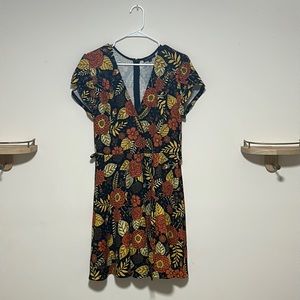 Fall Patterned Mini Dress